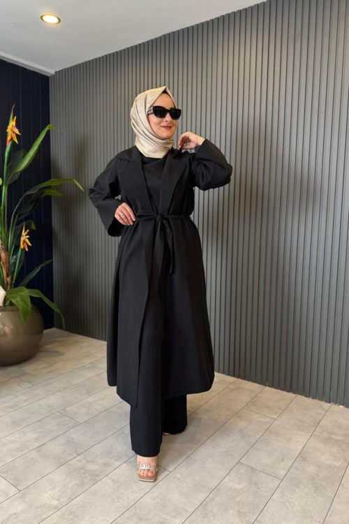 İçi Dubai Dışı Pasıon Çift Taraflı Kap Siyah