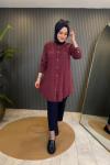 Tensel Kot Tunik Bordo
