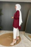 Basic Qupra Tunik Bordo