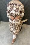 Desenli Tunik  Vizon