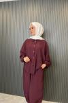 Kupra Şalvarlı Takım  Bordo