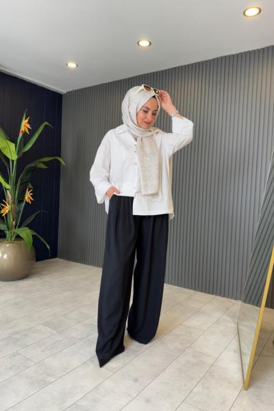 Palazzo Pantolon  Siyah