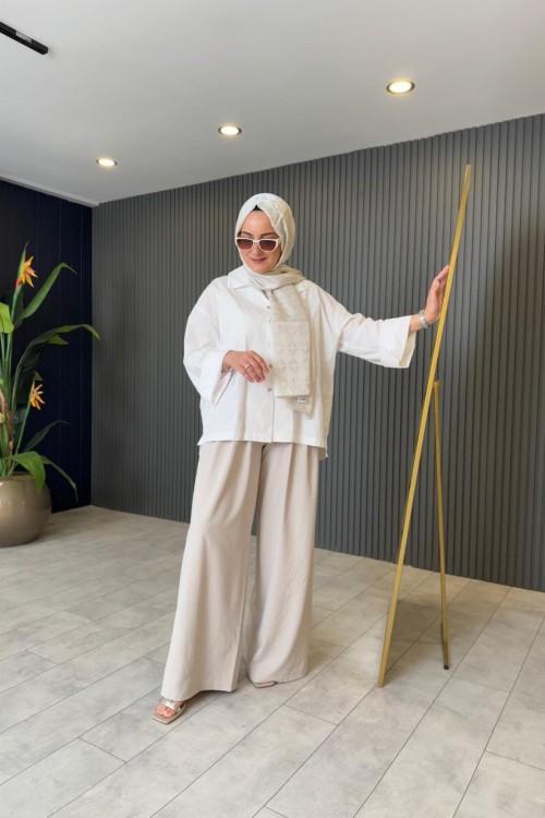 Palazzo Pantolon  Taş Rengi