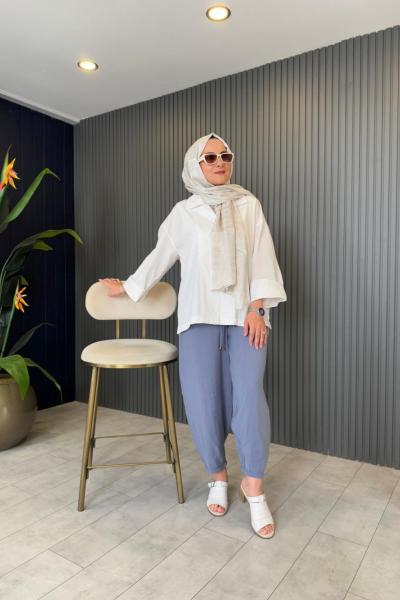 Kupra Pantolon İndigo Mavi