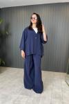 Yarasa Kol Pantolonlu Takım  Lacivert