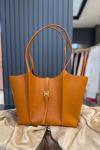 Levidor Deri Büyük Boy Çanta Turuncu