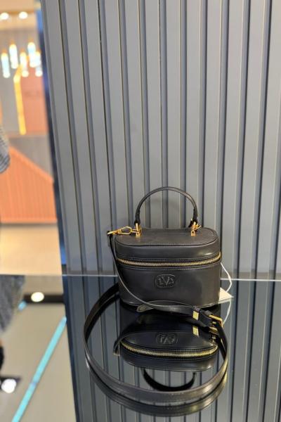 Silindir Model El Çantası Siyah