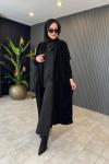Alvina Peluş Hırka Siyah