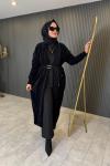 Alvina Peluş Hırka Siyah