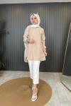 Basic Qupra Tunik Bej