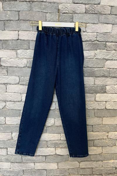 Beli Lastikli Pantolon Lacivert