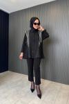 Ceremony Bambu Tunik Bluz Siyah