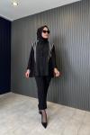 Ceremony Bambu Tunik Bluz Siyah
