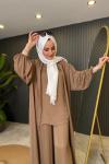 Ceremony Memory Cupra Üçlü Pantolonlu Takım Camel