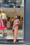 İnci Pantalonlu Takım Camel