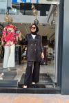Jakar Blazer Ceket Pantolon Takımı Siyah