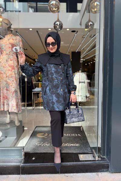 Jakar Kısa Kap İndigo Mavi