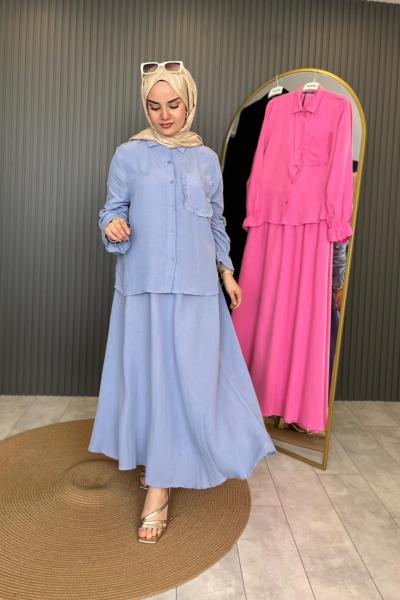 Keten Etekli Takım Lila