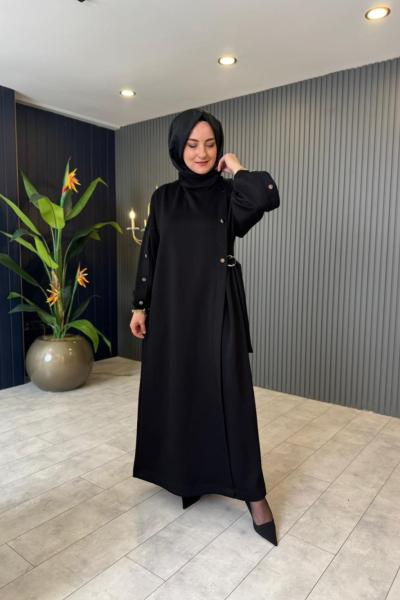 Kol Çıtçıt Detaylı Oysho Elbise Siyah