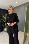 Kolları Peluş Oysho Takım Siyah
