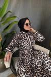 Leopar Desen Elbise Leopar