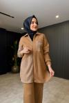 Levidor Cebi Kuşgözlü Kaşmir Takım Camel Camel