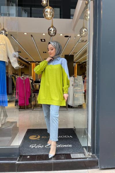 Love Tunik Yağyeşili Yağ Yeşili
