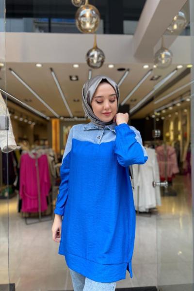 Love Tunik Saksmavi Saks Mavisi