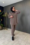 Melina Oysho Pantolonlu Takım Kahve