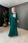 Nilüfer Elbise Zümrüt