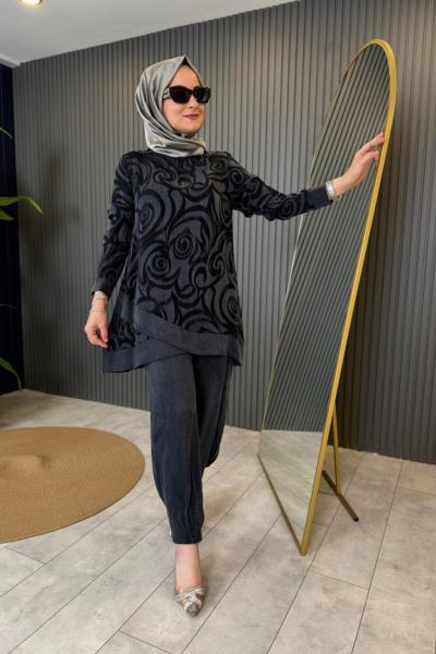 Qupra Pantolon Takım Siyah