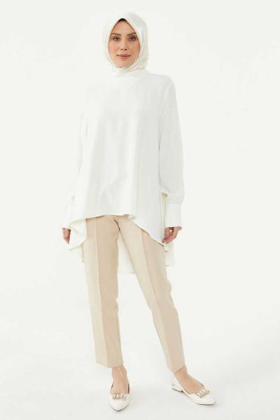 Setrms Beli Lastikli Pantolon Bej