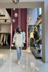Touche Varaklı Oversize Denim Ceket  Gold