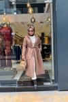 Biye Detaylı Fermuarlı Dubai Garnili Kap Camel