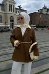 Nubuk Blazer Ceket Haki