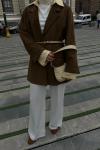 Nubuk Blazer Ceket Haki