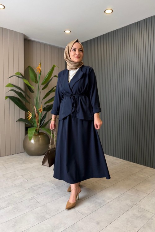 Asel Etekli Takım Lacivert