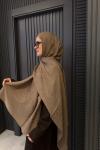 Luvensara Etnik Desen Şal Vizon