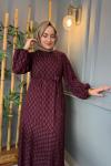 Lidya Elbise Bordo