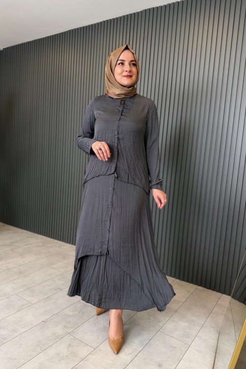 Bahar Etekli Takım Gri