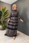 Levidor Vintage Elbise Siyah