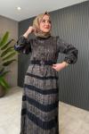 Levidor Vintage Elbise Siyah
