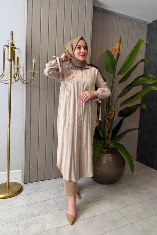 Nehir Tunik Bej