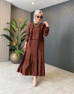 Beyza Etekli Takım Kahverengi