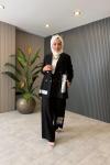 Gold Detaylı İkili Takım Siyah