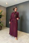 Meltem Elbise Bordo