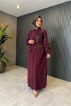Meltem Elbise Bordo