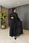 Fazilet Abaya Takım Siyah