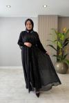 Fazilet Abaya Takım Siyah