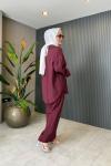 Dicle Pantolon Takım Bordo